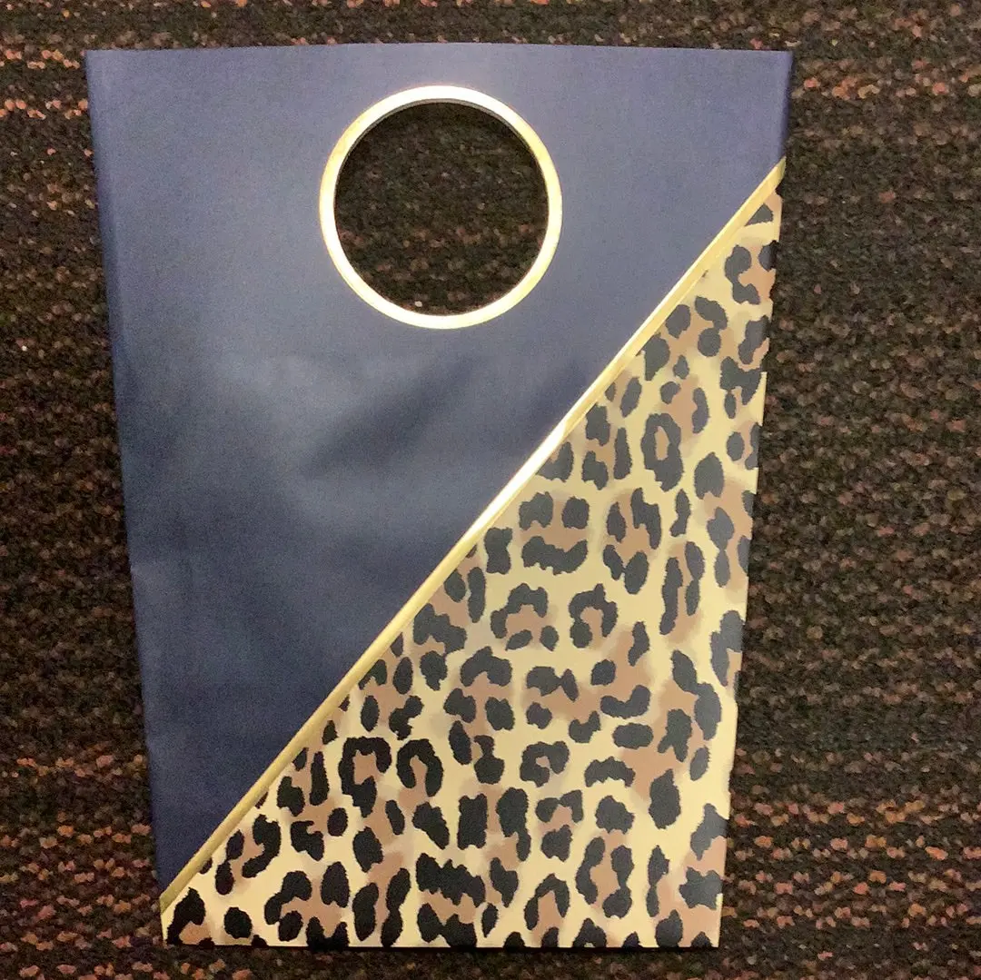 National Brand Navy Cheetah Gift Bag 1