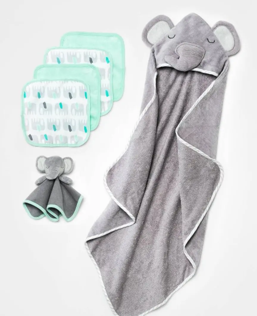 Baby 6Pk Bath Bundle - Silver 1