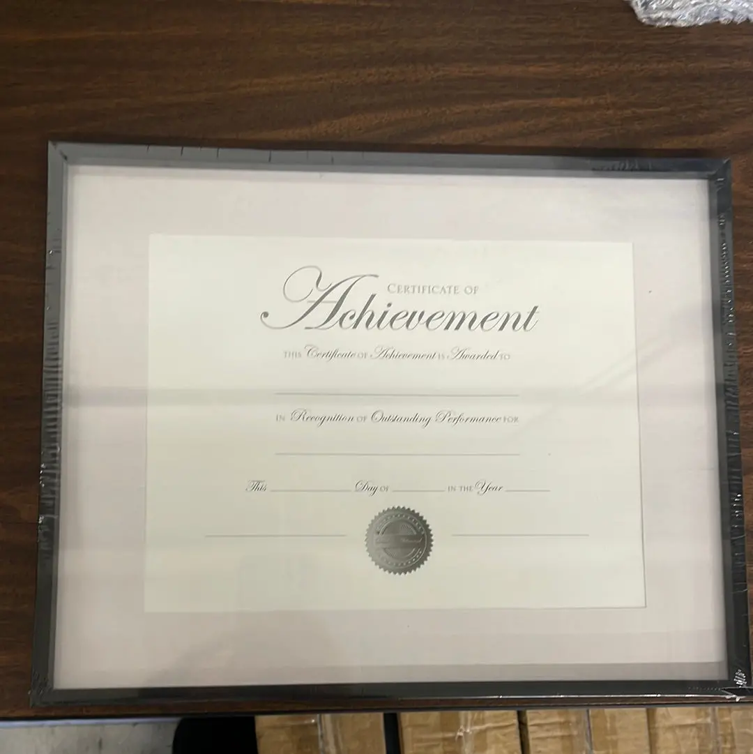 Certificate Of Achievement Frame (Black) 1
