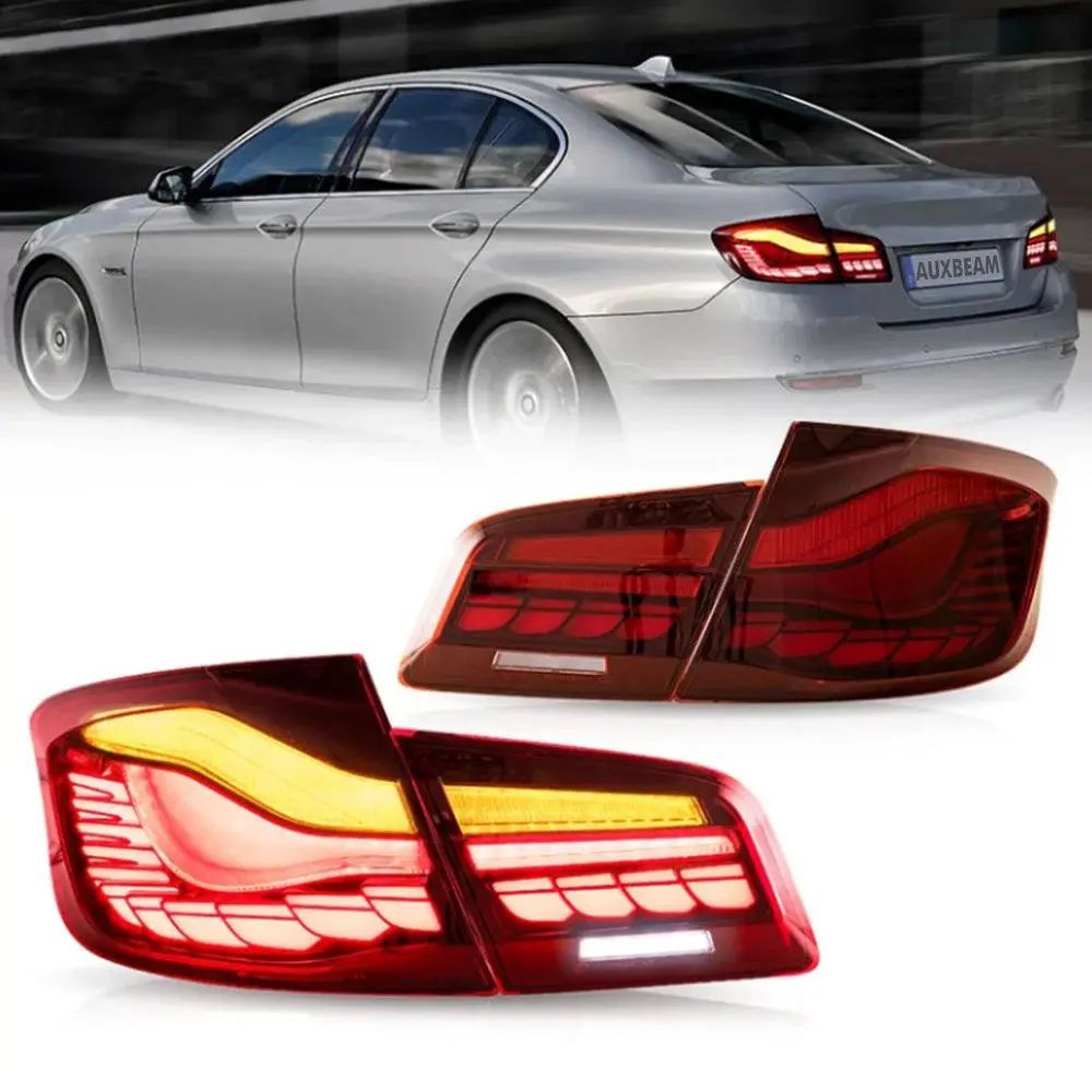 Led Tail Lights Assembly With Dynamic Welcome Light [Cs Style] For 2011-2017 Bmw 5 Series M5 6Th Gen (F10 F18) 1