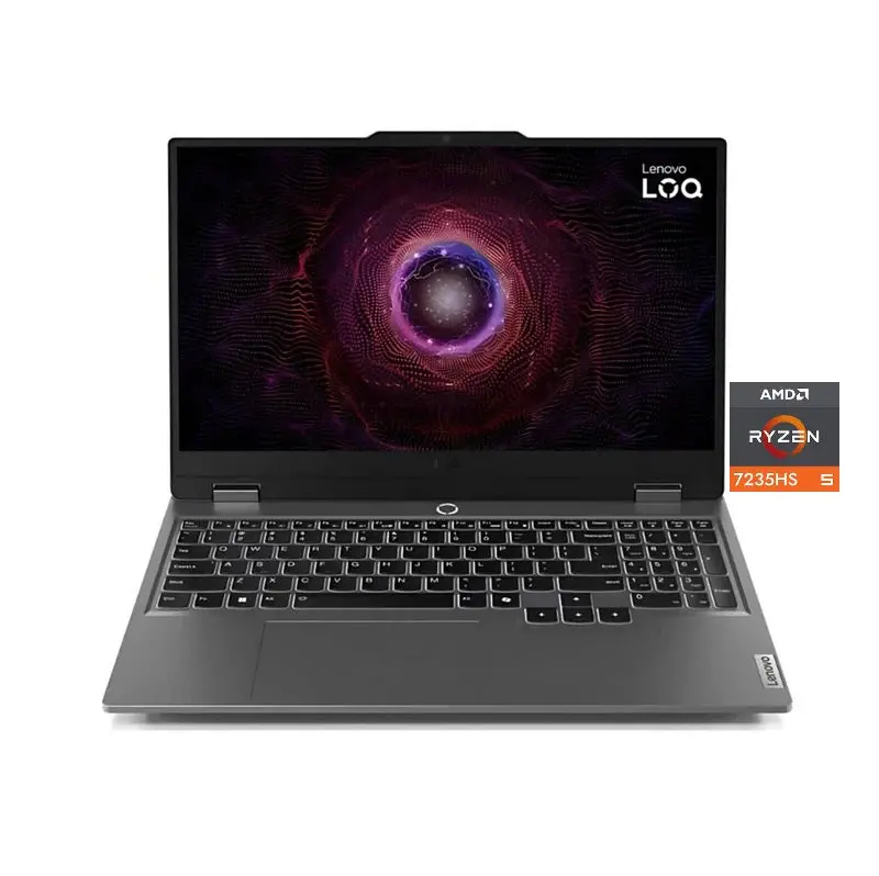 Lenovo Loq 15Arp9 - (Hnin), Amd Ryzen 5-7235Hs, Ram 12Gb, Ssd 512Gb, Nvidia Rtx 3050 4Gb, 15.6 Fhd 144Hz, Luna Grey 1