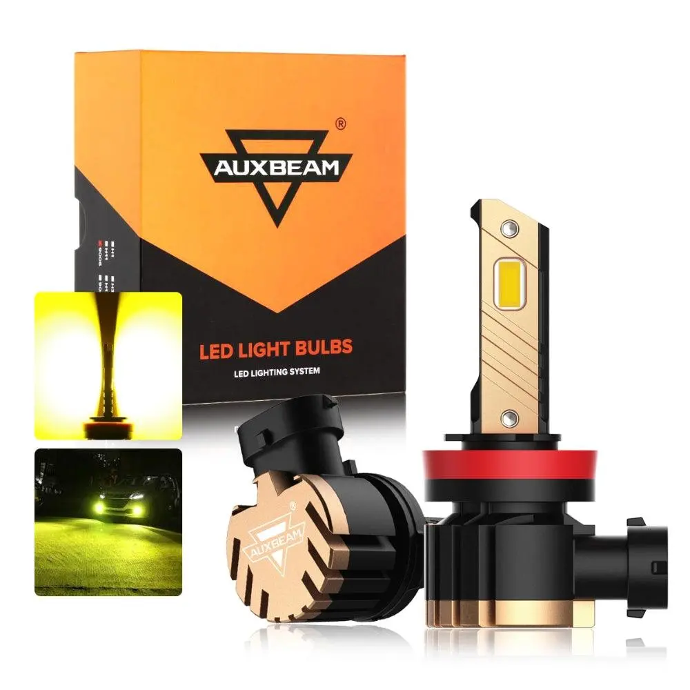 (2Pcs/Set) H11/H8/H9 8000Lm 3000K Yellow Z3 Led Fog Light/Drl Bulbs 44W For 2012-21015 Toyota Tacoma 1