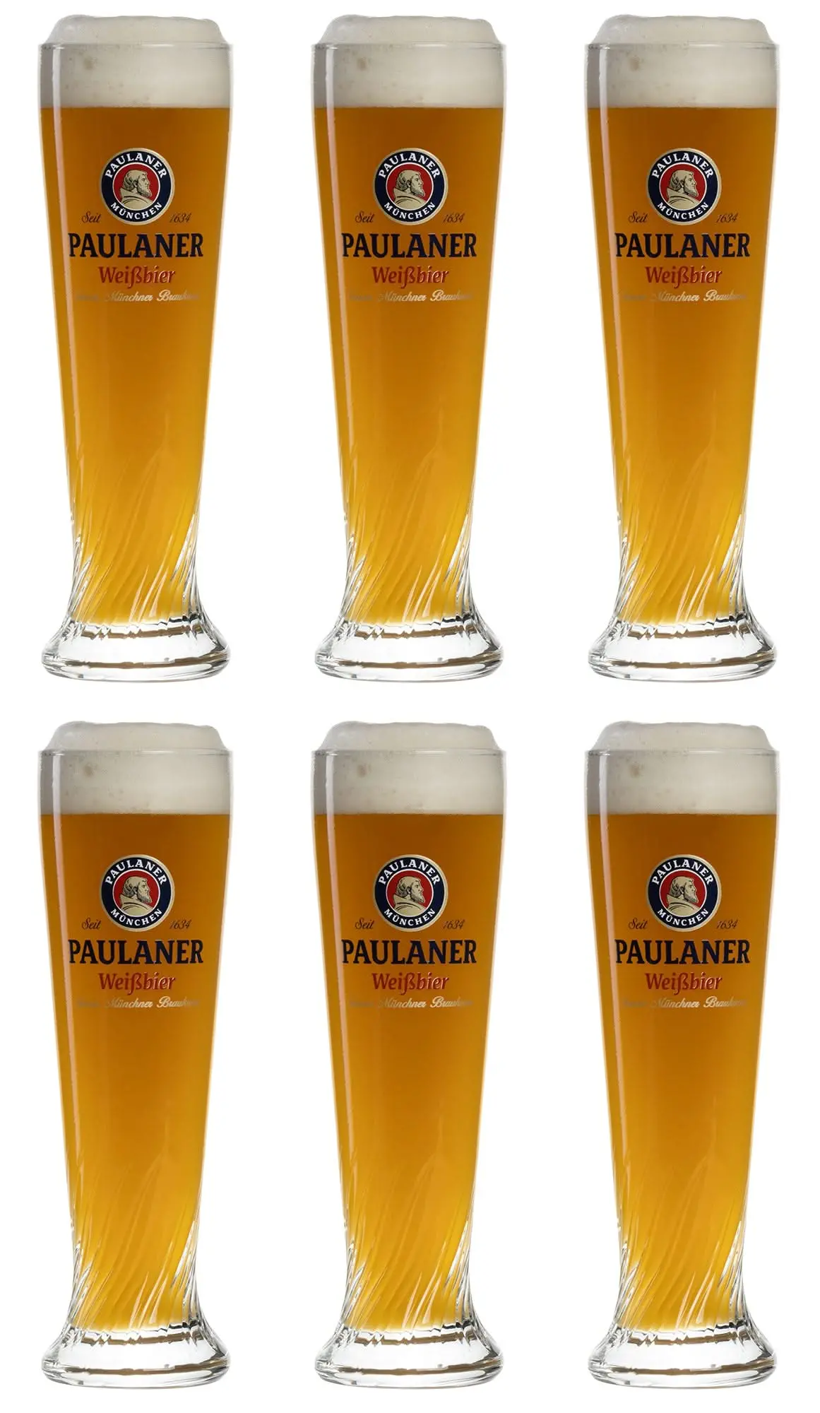 Paulaner Bierglazen Weizen - 500 Ml - 6 Stuks 1
