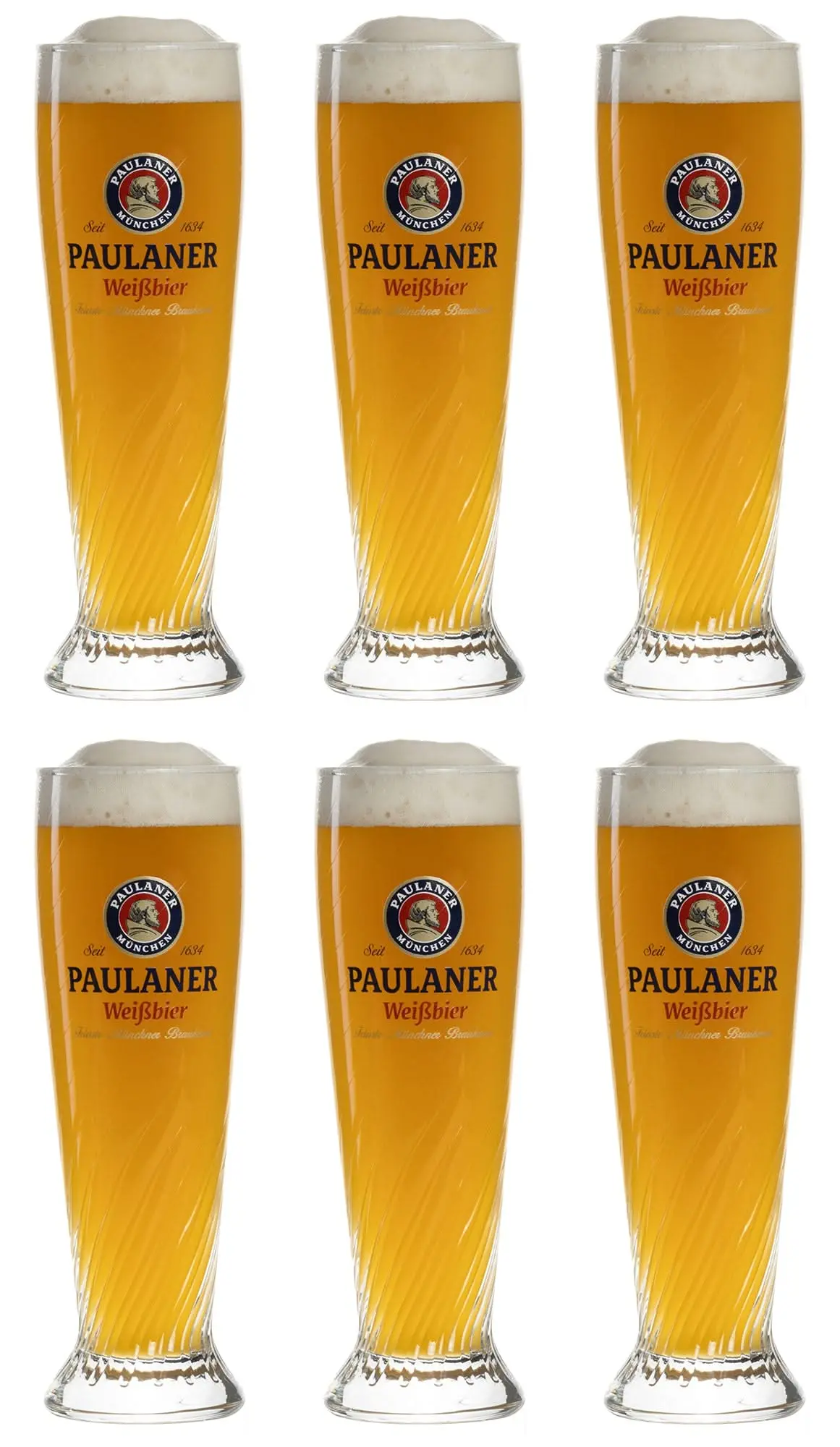 Paulaner Bierglazen Weizen - 300 Ml - 6 Stuks 1