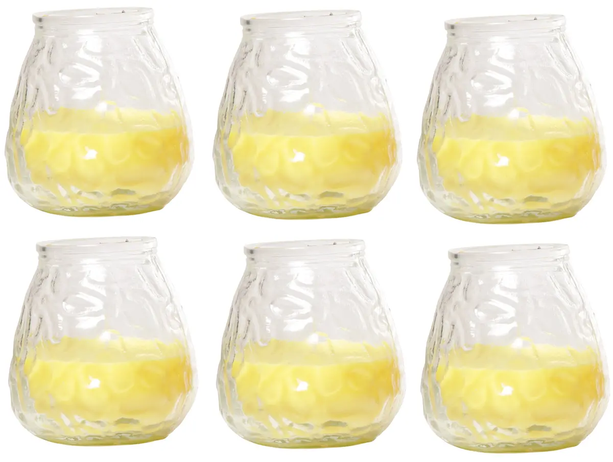 Cosy & Trendy Lowboy Kaarsen - Buitenkaarsen - Citronella Kaarsen Ø 10 Cm - 6 Stuks 1