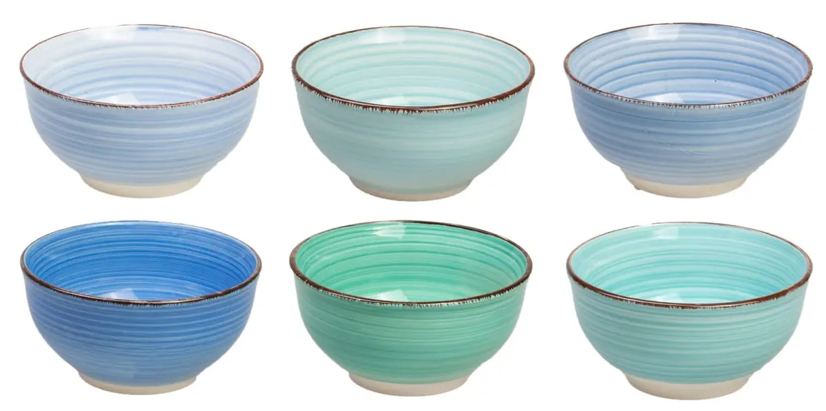 Cookinglife Kleine Kommen Delice Blauw Ø 12 Cm - 6 Stuks 1