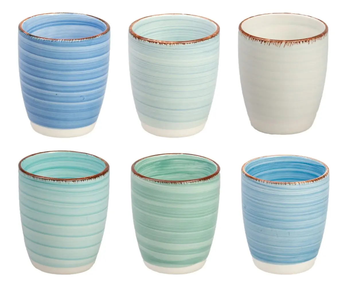 Cookinglife Koffiekopjes / Senseo Kopjes Delice Blauw 180 Ml - 6 Stuks 1