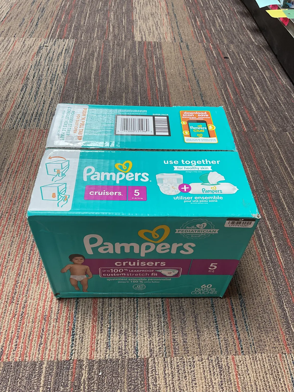 Pampers Cruisers Diapers - Size 5 - 60Ct 1