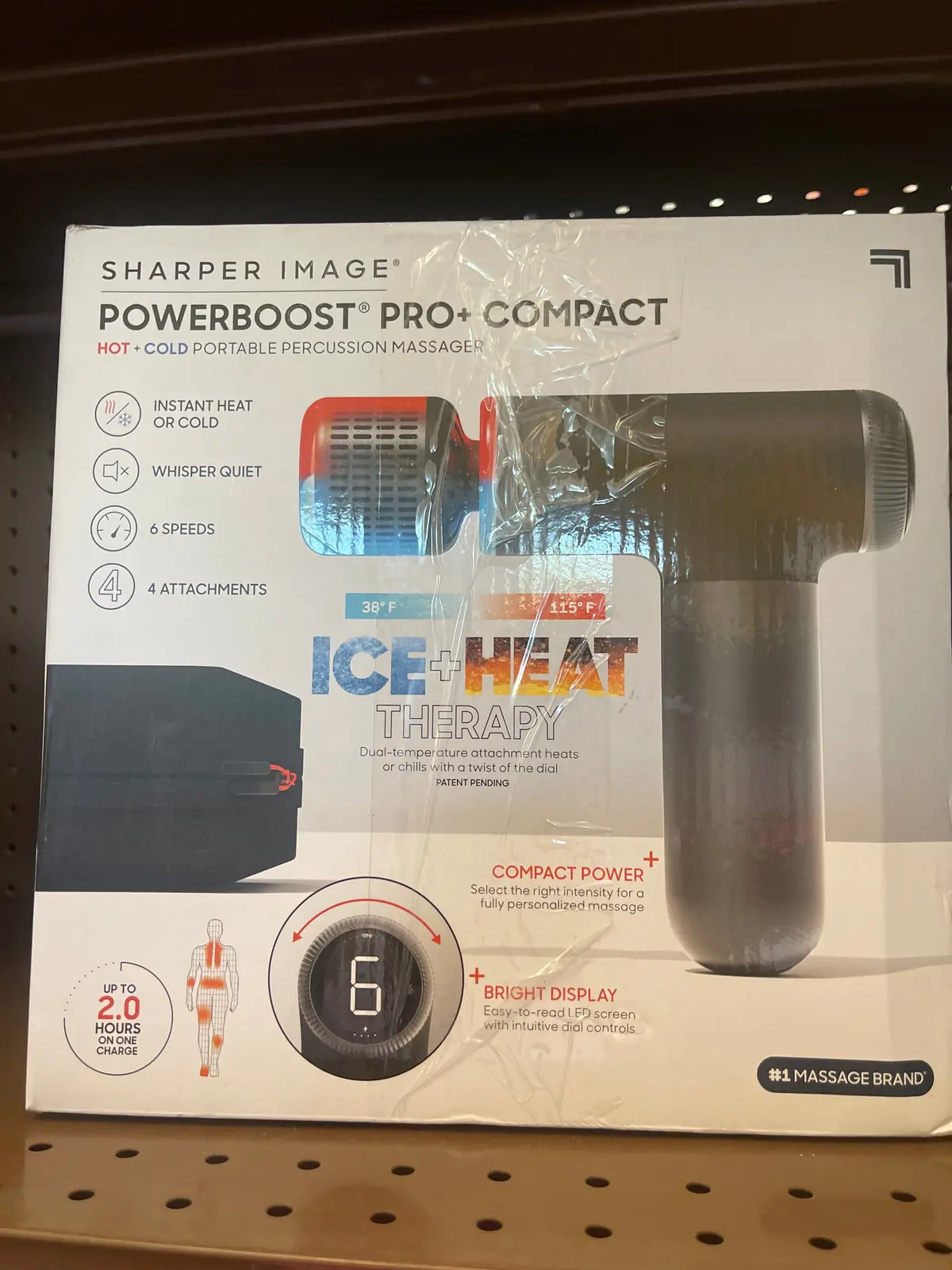 Sharper Image Powerboost Pro With Hot And Cold Compact Electric Hand-Held Massager 1