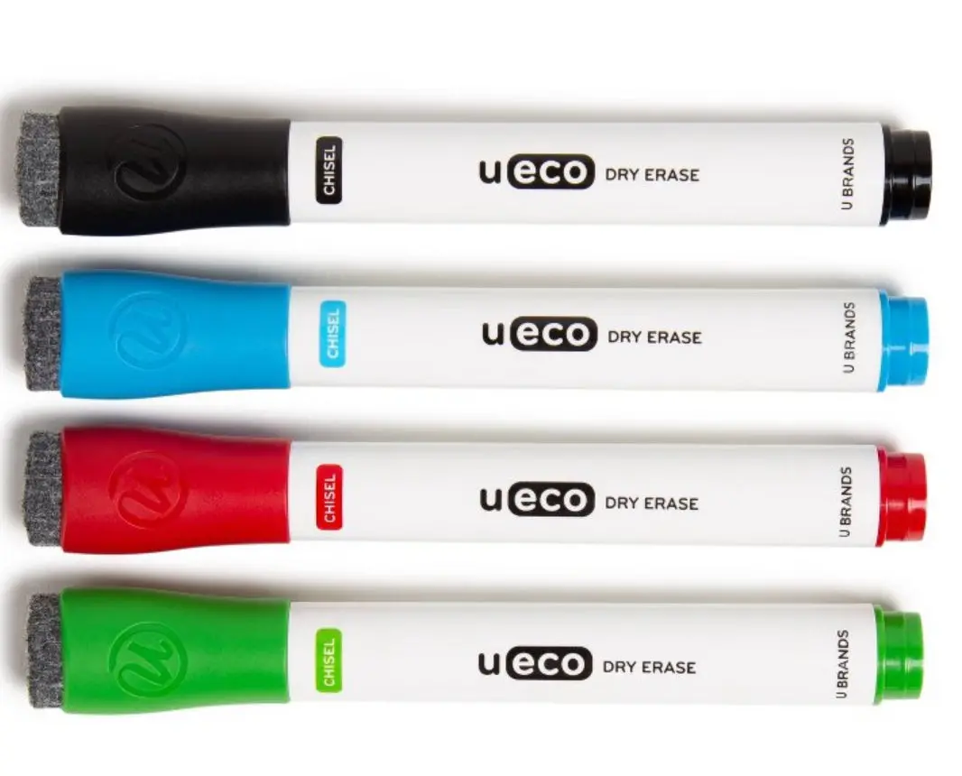 4Pk Dry Erase Markers Chisel
Tip Assorted Colors 1