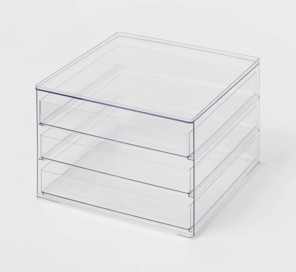 All Purpose 3 Drawer Storage - Clear 1