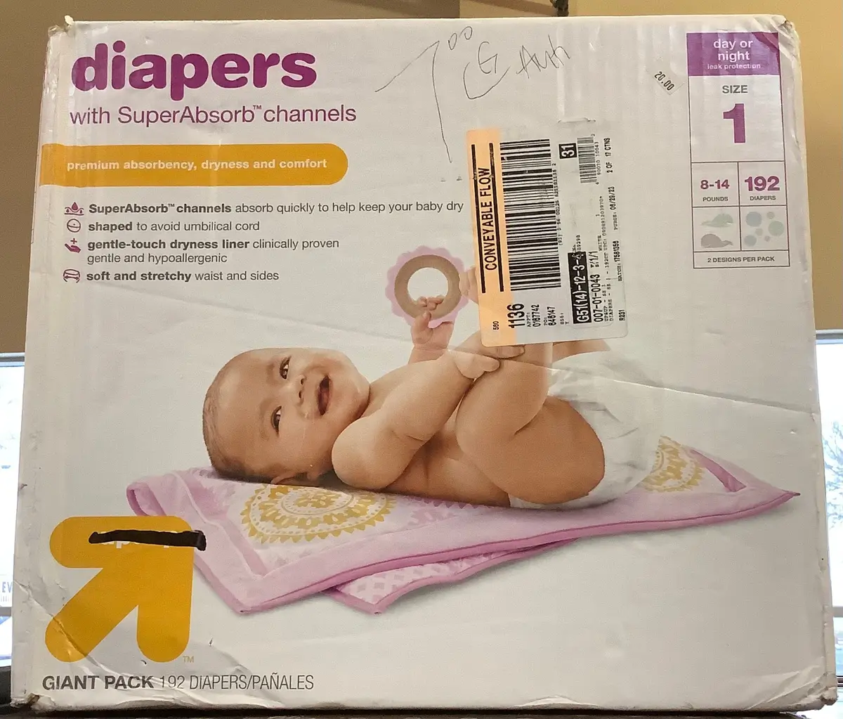 Diapers Giant Pack Size 1 - 192Ct 2