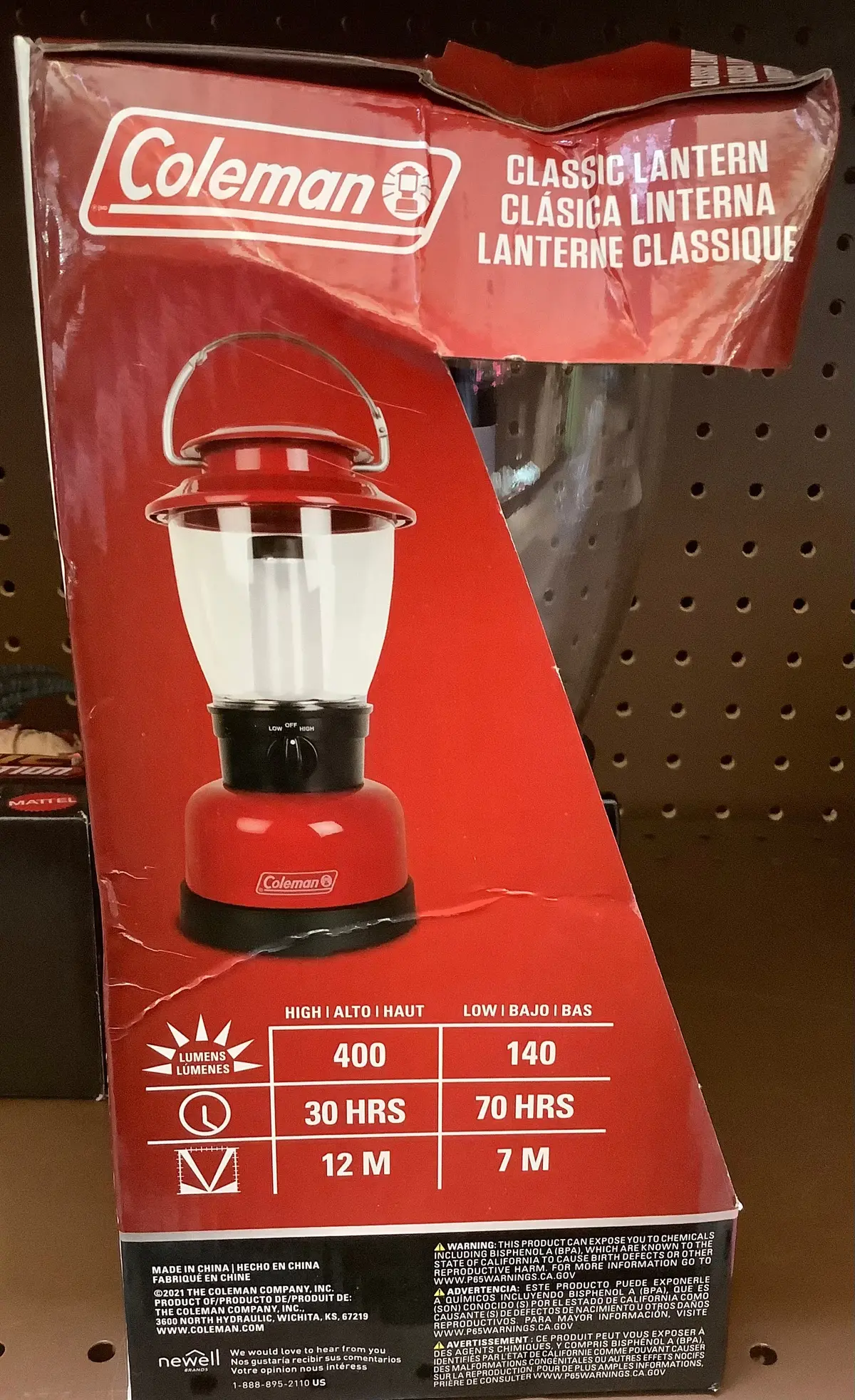 Coleman Classic 400 Lumens Led Lantern - Red 1