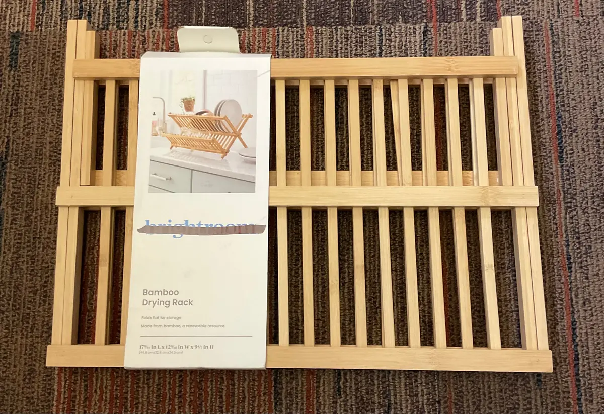 Bamboo Drying Rack Brown 1