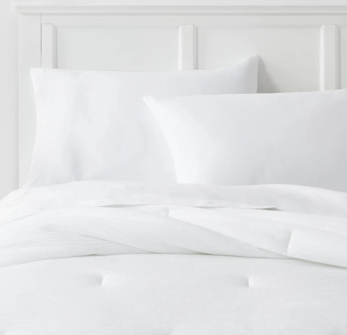 Microfiber Micro Texture Comforter-White 1