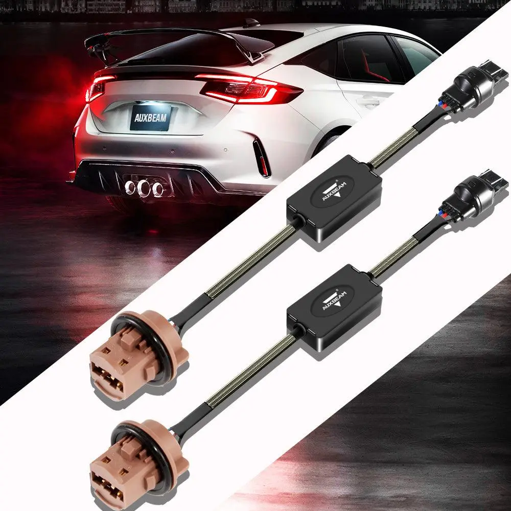 🆕7443 C8-Model Decoder Anti-Flicker Canbus Resistors Decoder Avoid Fast Hyper Flash Turn Signal Blink Light Dashboard Error Code 2Pcs/Set 1