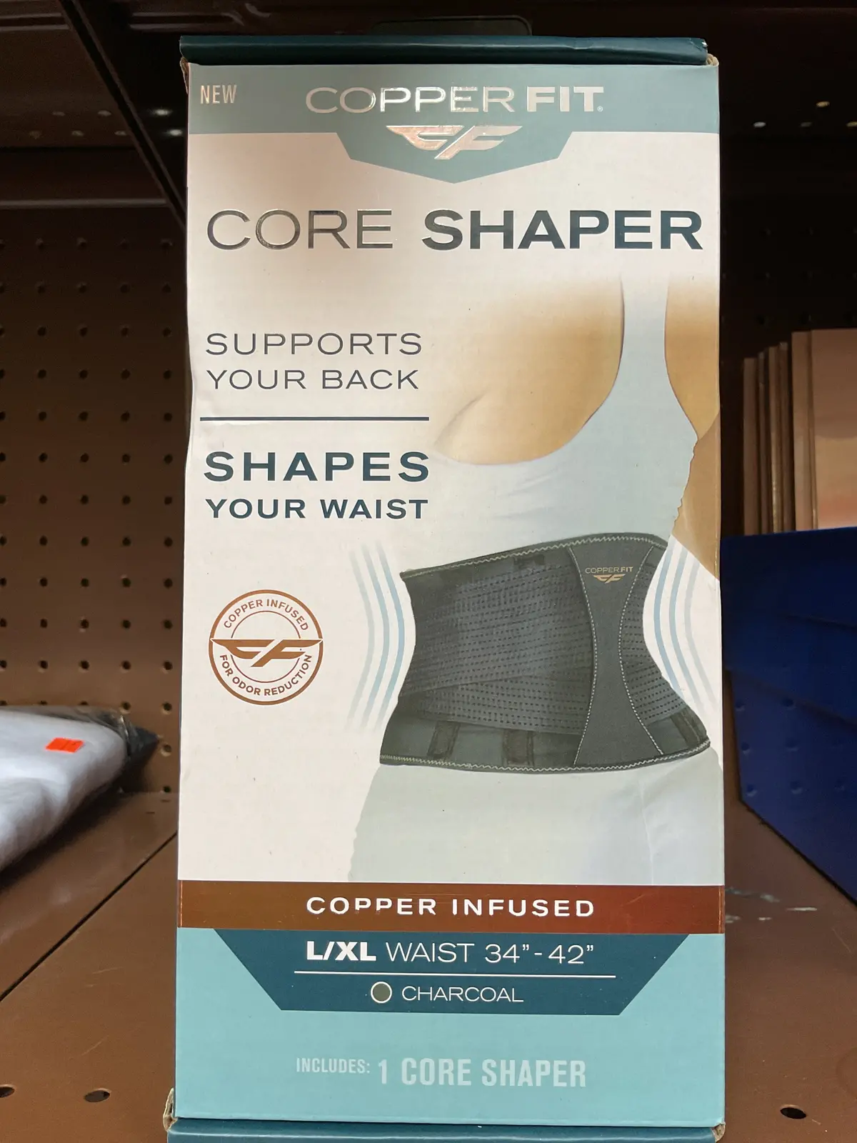 Copper Fit Core Shaper Waist Trimmer - Charcoal L/Xl 1