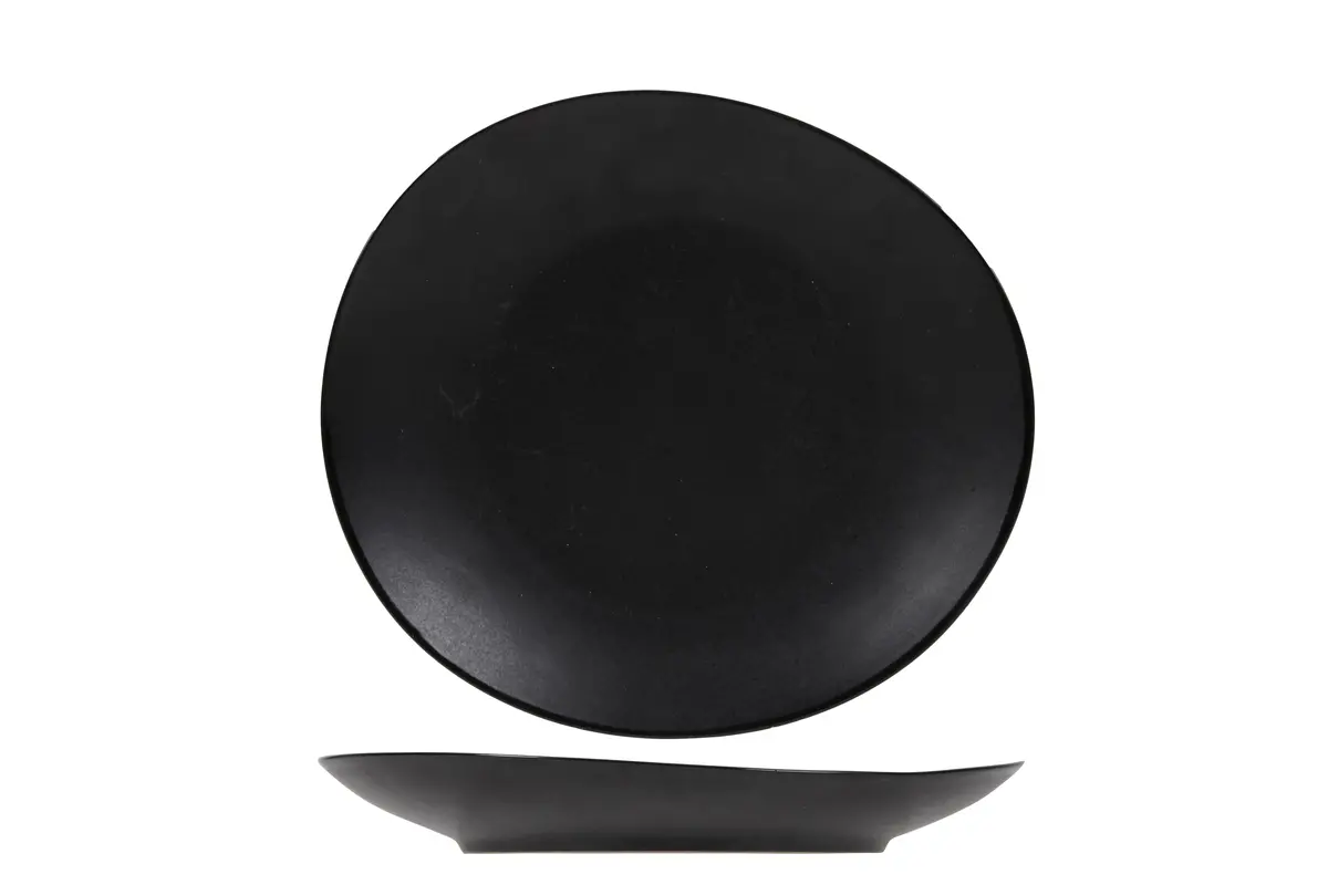 Cosy & Trendy Ontbijtborden / Dessertborden Vongola Black - 22 X 20 Cm - 4 Stuks 1