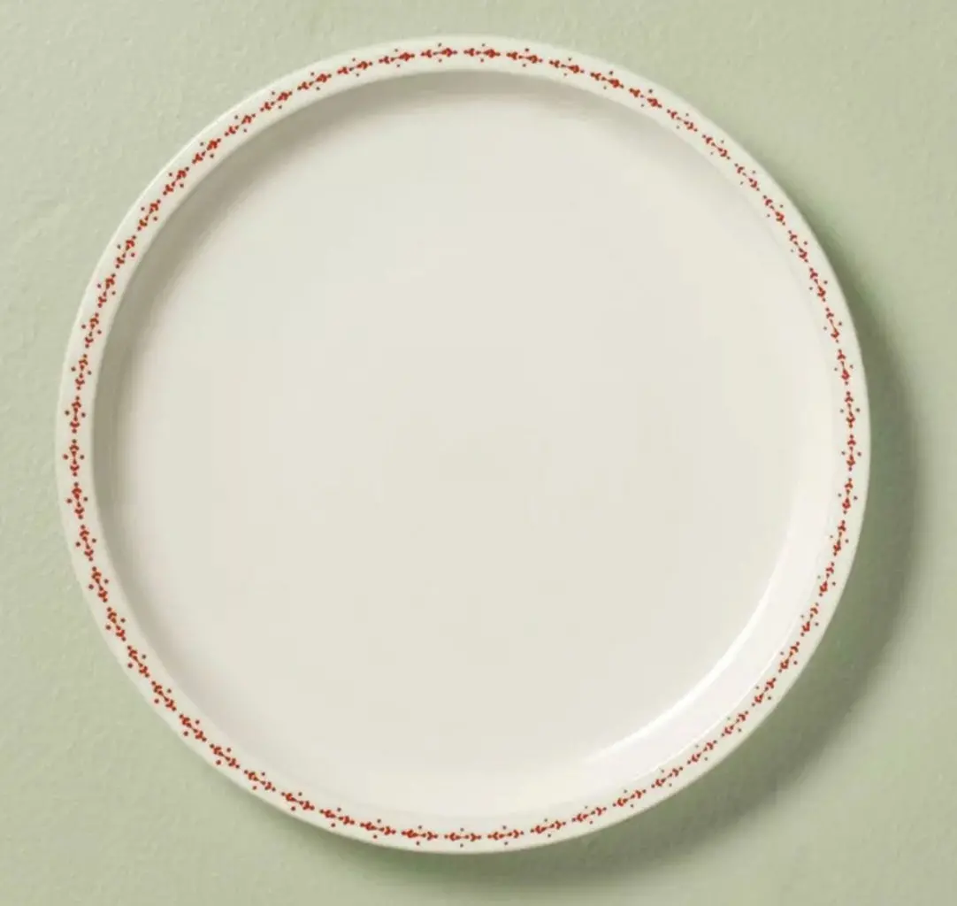 8.5” Nordic Trim Stoneware Salad Plates - 4Pc Set 1