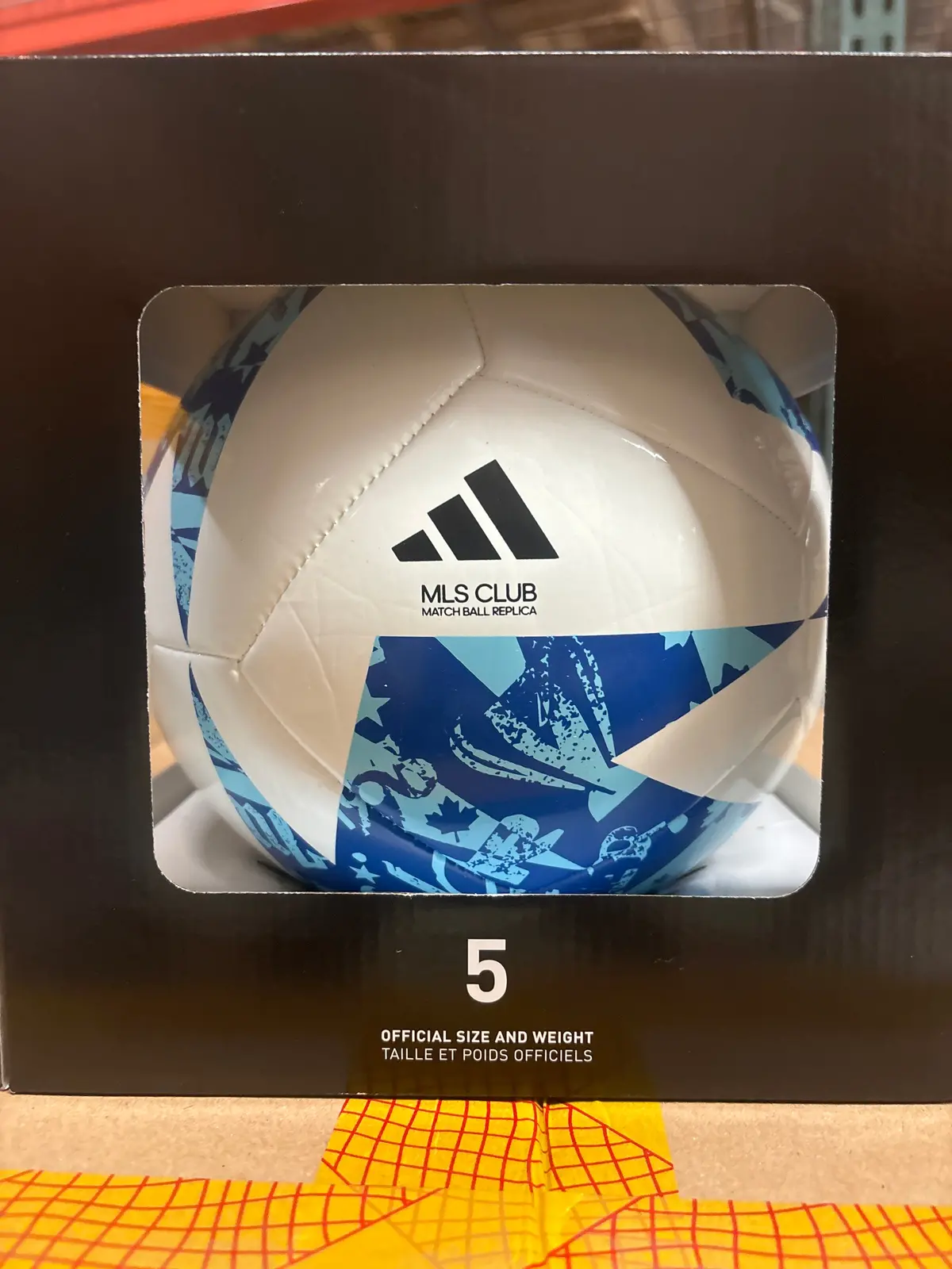 Adidas Mls Size 5 Club Ball - Blue - New 1
