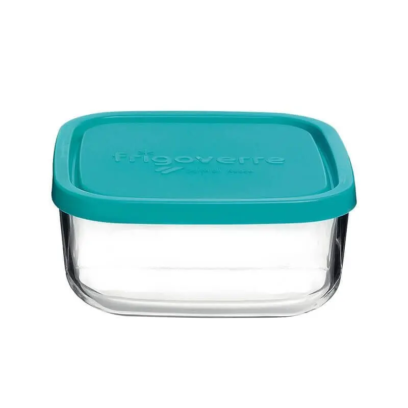 Bormioli Rocco Vershoudbakje Frigoverre - Glas - Blauw 15 X 15 X 7 Cm / 1 Liter 1