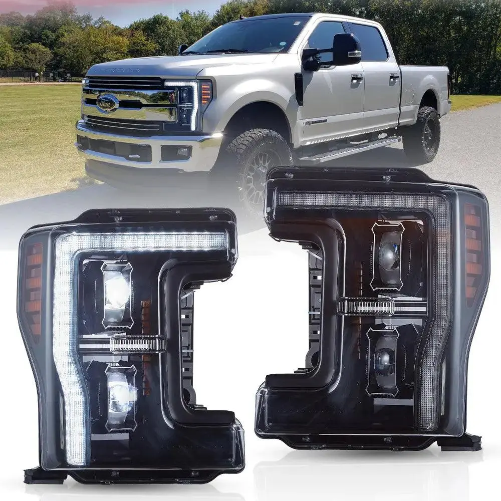 Led Headlight Assembly For 2017-2019 Ford F250 350 450 F550 Super Duty 1