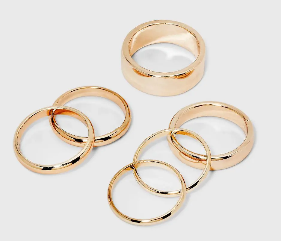 Band Ring - Set 6 Pc 1