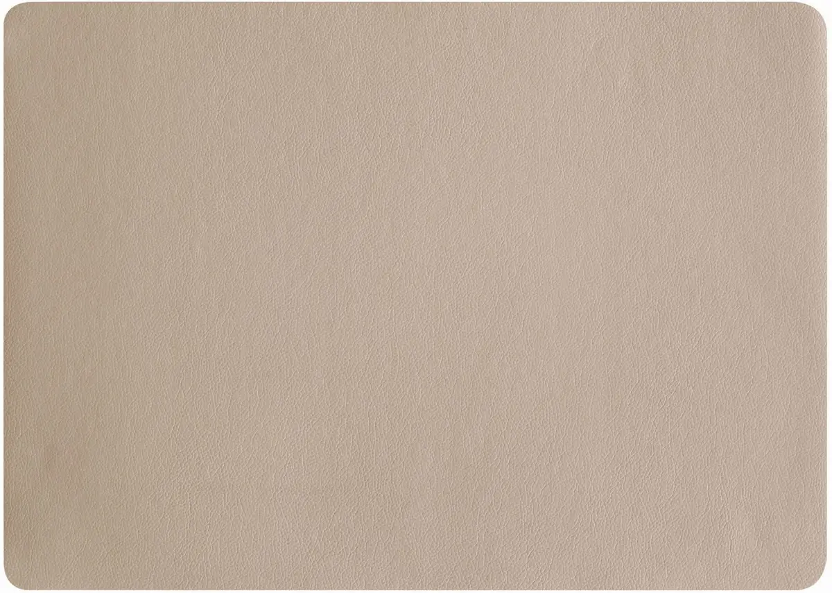 Asa Selection Placemat - Leather Optic Fine - Stone - 46 X 33 Cm 1