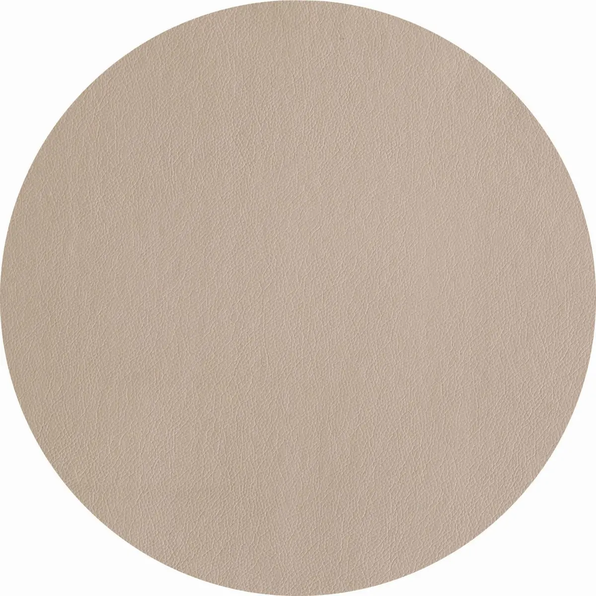 Asa Selection Placemat - Leather Optic Fine - Stone - Ø 38 Cm 1