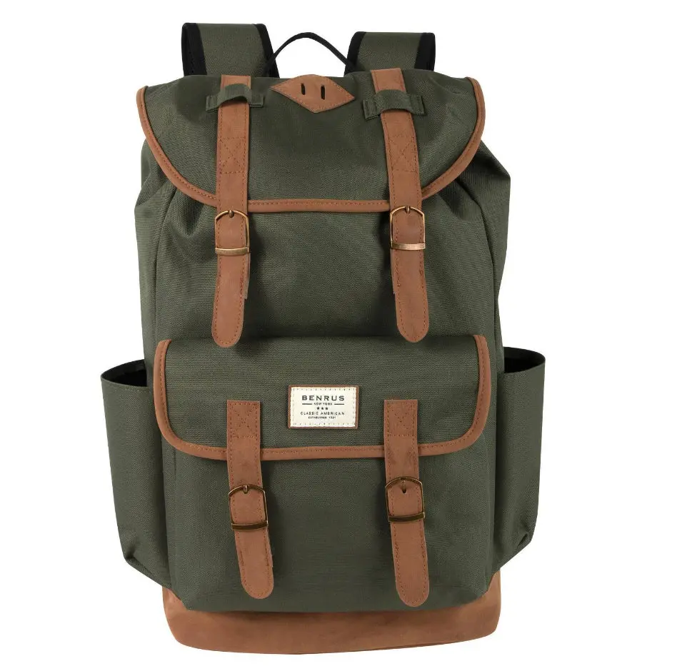 Benrus Rucksack Drawstring Backpack - Green 1