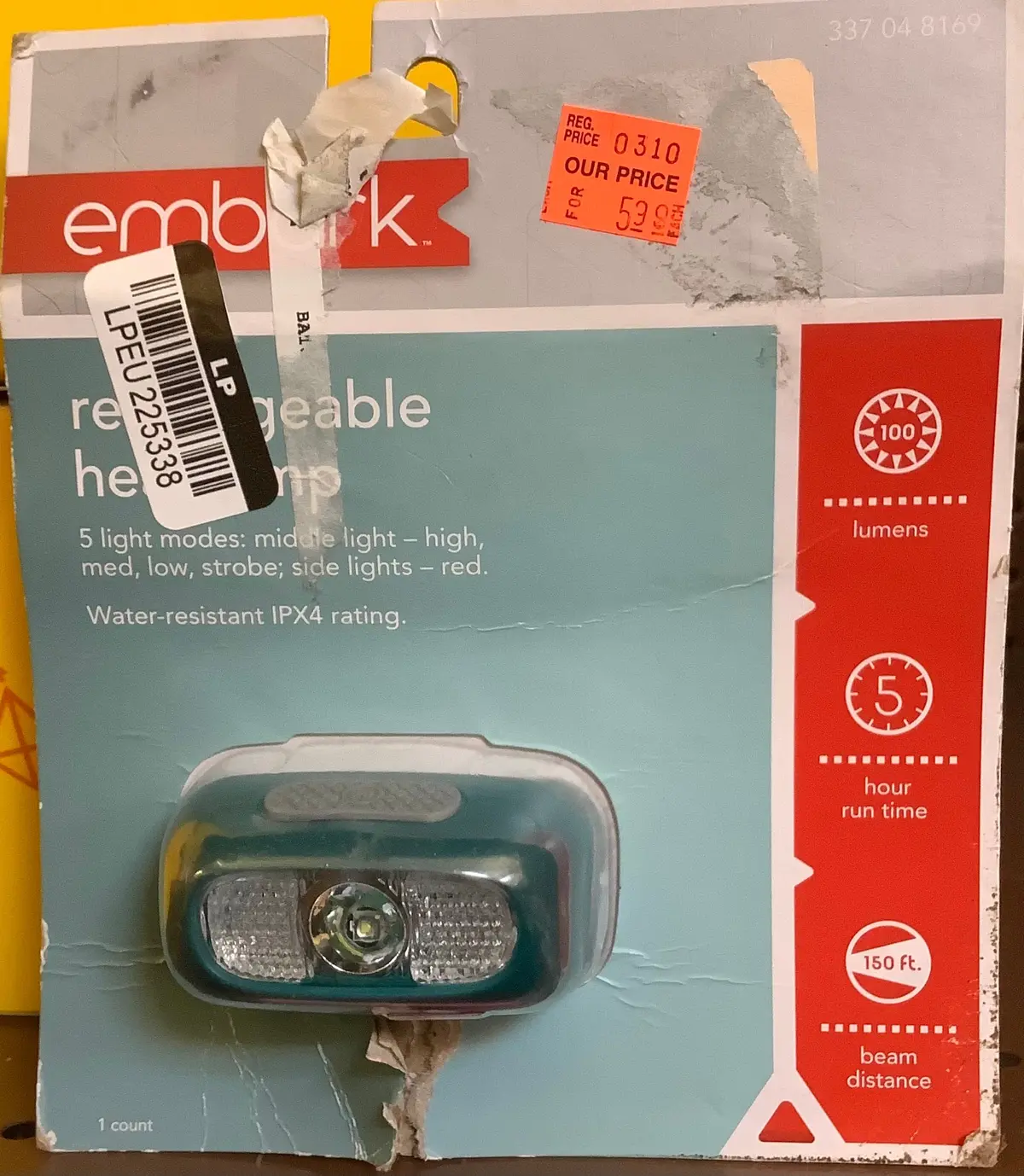 Rechargeable Green Led Headlamp 1