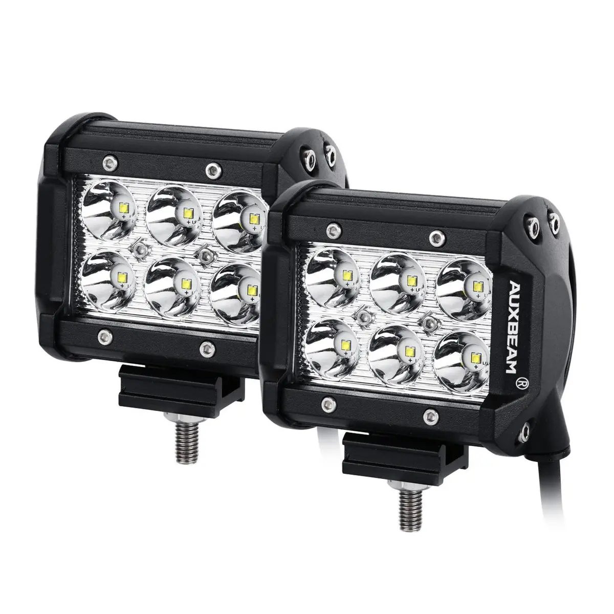 4" Classic-Sm Series Dual Row Led Pod Light 6000K White Spot/Flood For Suv Atv Utv Trucks Pickup Boat 1
