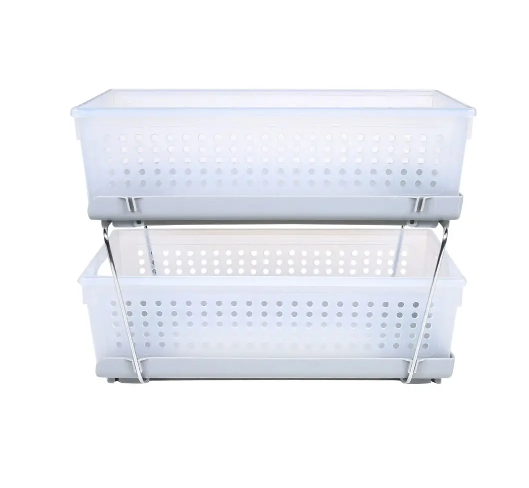 Frosted Plastic Pull Out Sliding Basket 1
