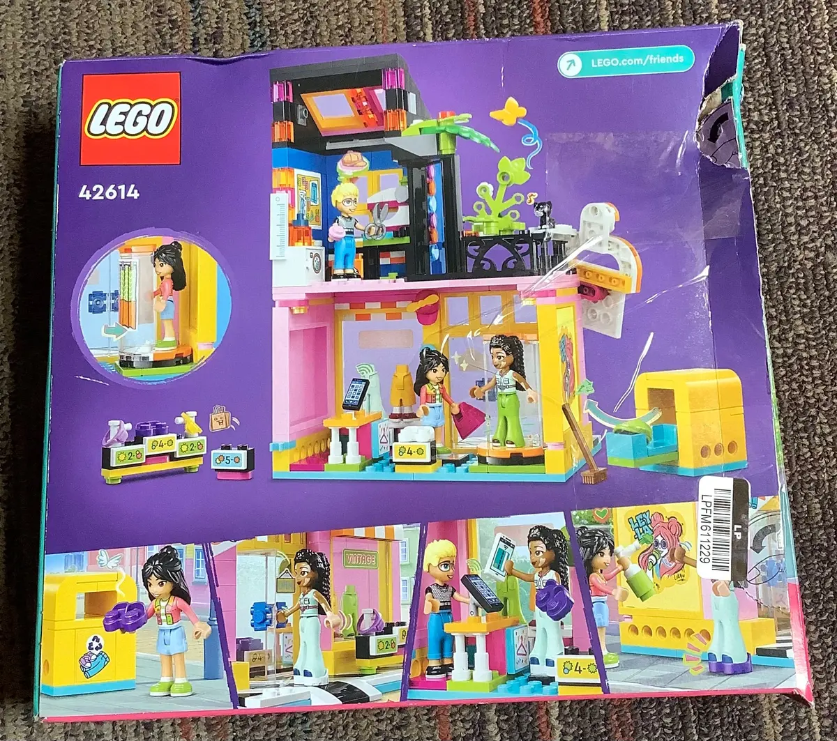 Broken Seal - Lego Friends Vintage Fashion Store Toy Shop 42614, Damaged Box, As Is 1