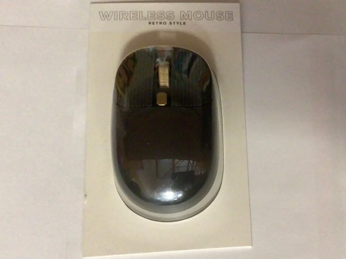 Wireless Mouse Retro Style - Black 1