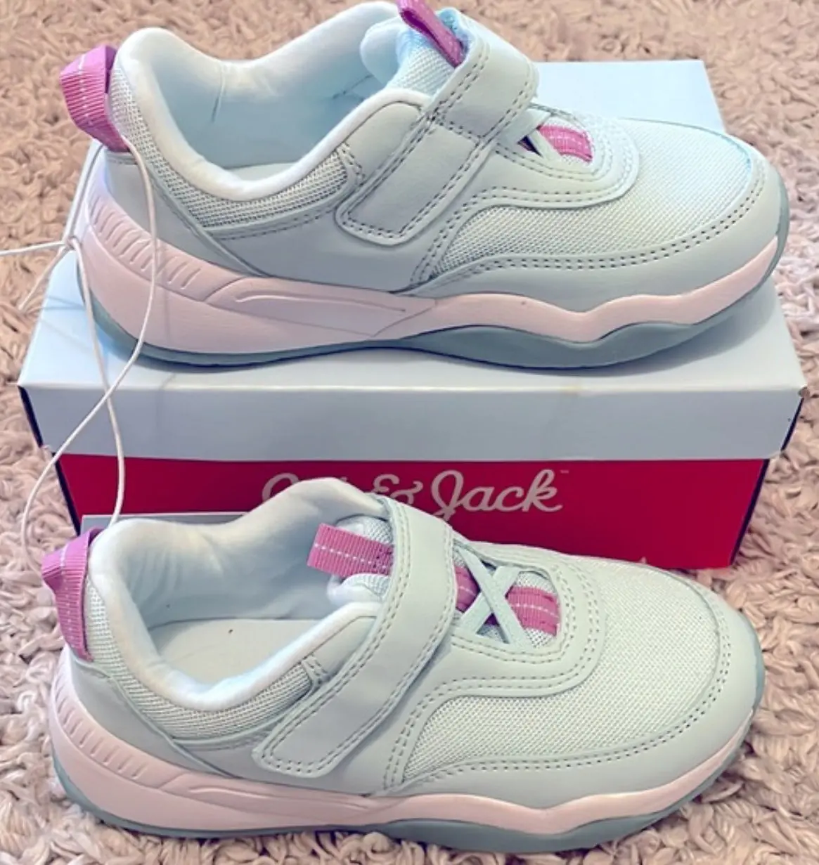 Girls Teal And Purple Shoes 1