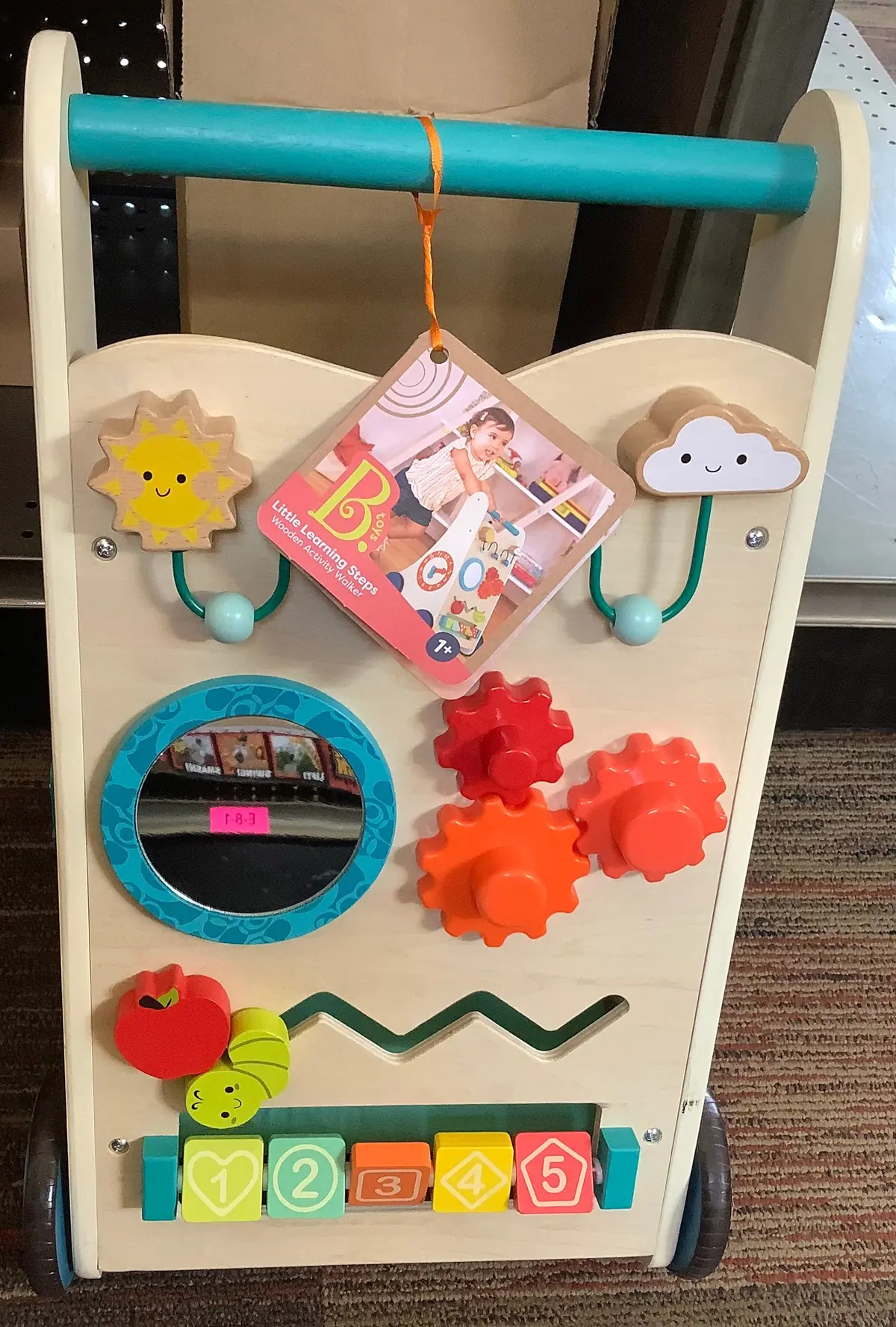 B. Toys Wooden Activity Walker - Little Learning Steps 1