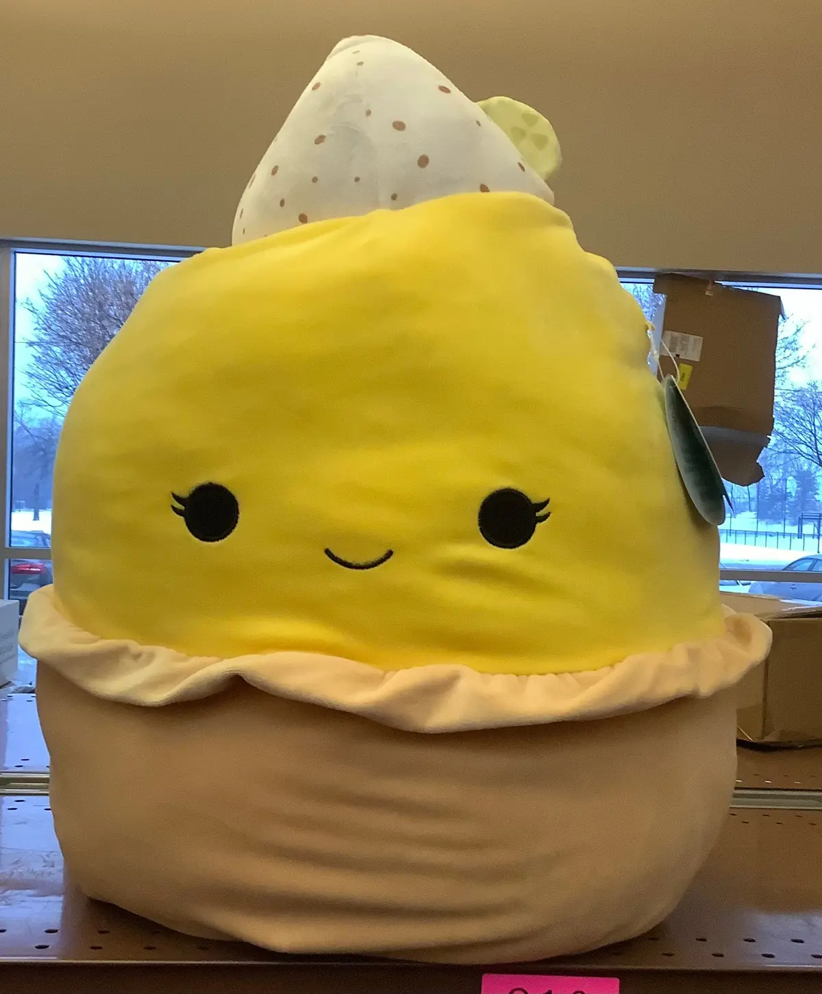 Squishmallows 16" Edwin - Lemon Meringue Pie Large Plush 1