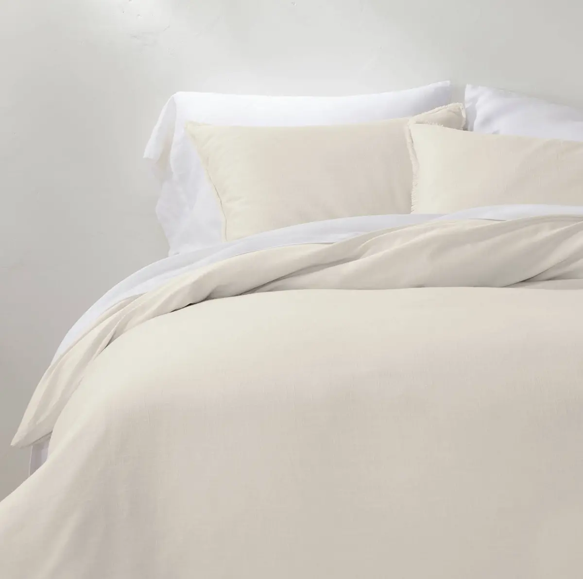King Heavyweight Linen Blend Duvet Cover & Sham Set (Variations) 1