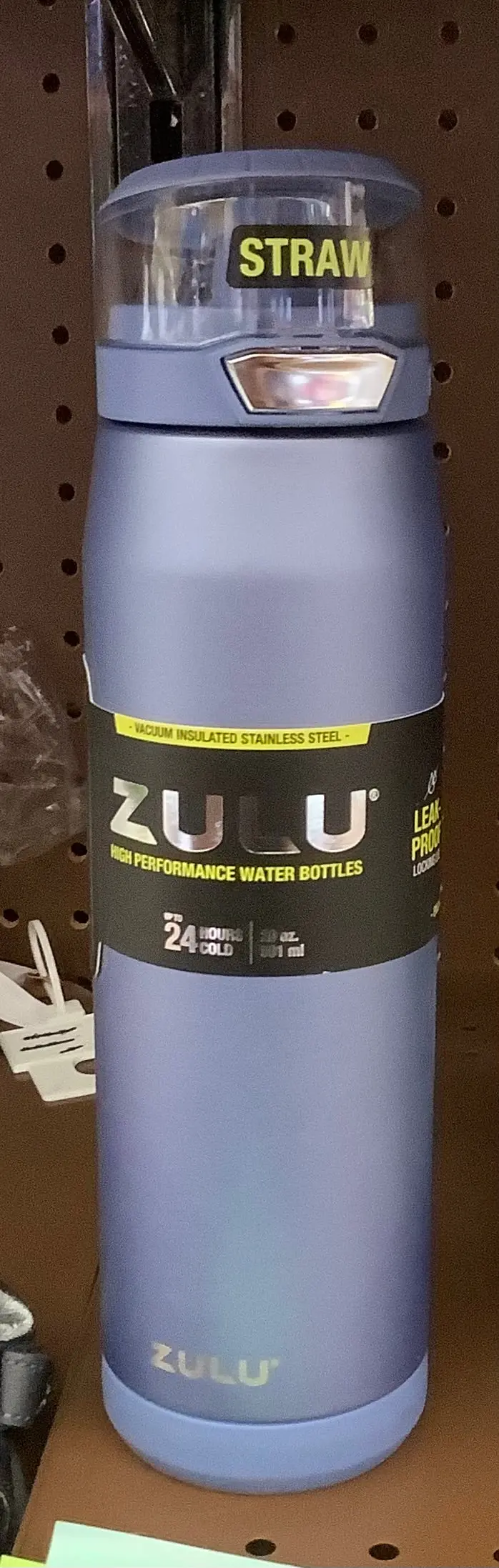 Zulu 20Oz Stainless Steel Swift Airwrap Storm Metallic Water
Bottle - Blue 1