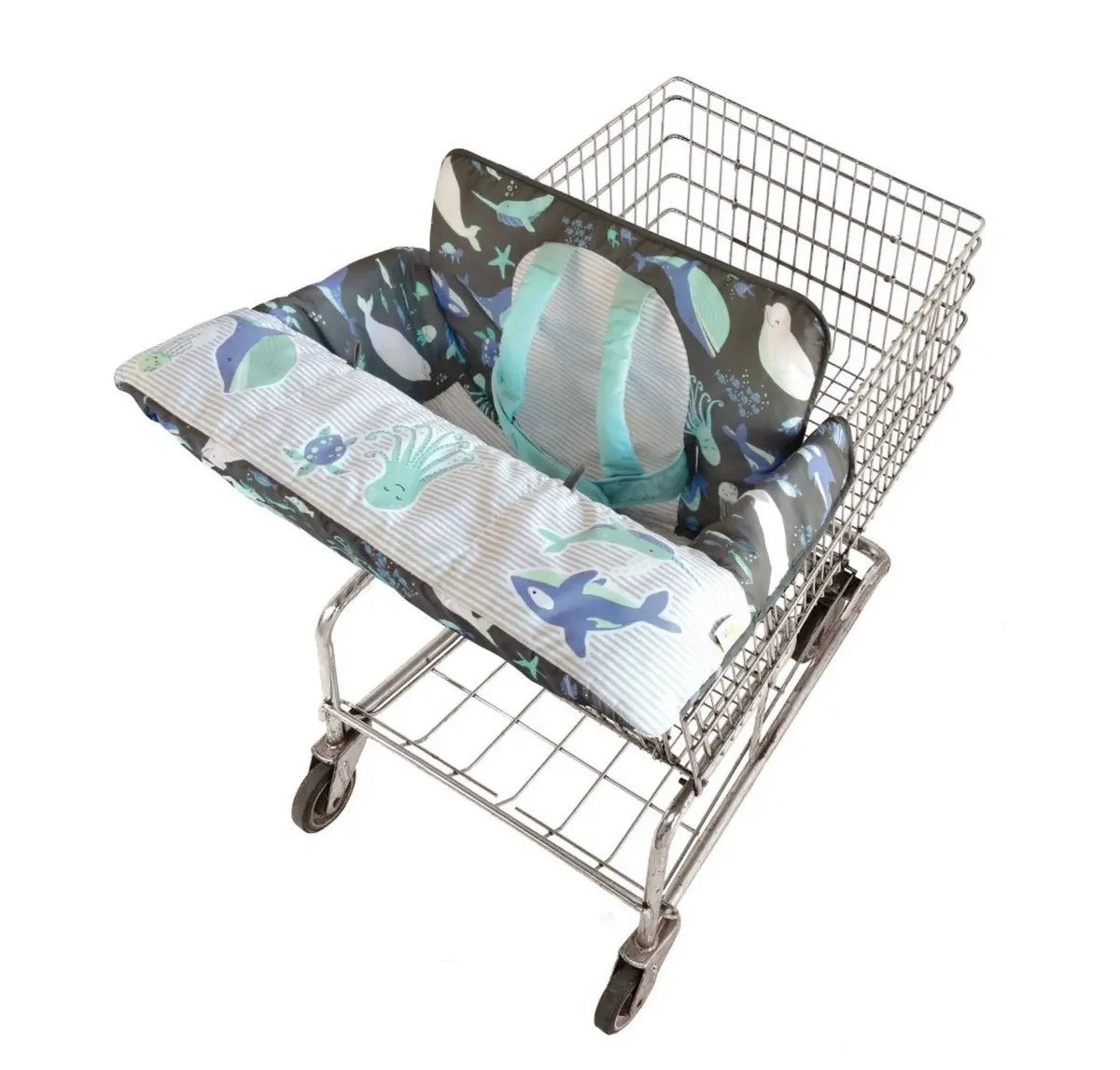 Shopping Cart Baby Seat Cover - Sea Creatures 1