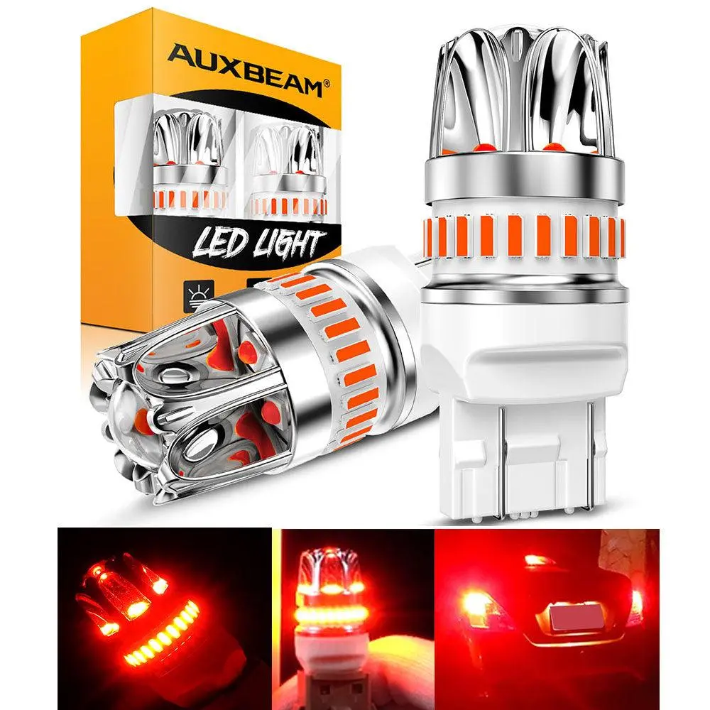 T20 7443 7440 Led Brake/Tail Light Bulbs 14W 6000Lm Can-Bus Error Free Red Y2 Series | 2 Bulbs 1