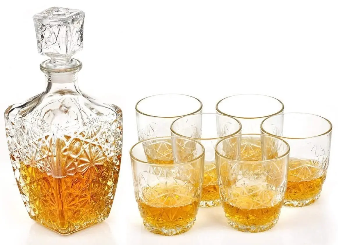 Bormioli Rocco Whiskey Set Dedalo - 7 Delige Set 1