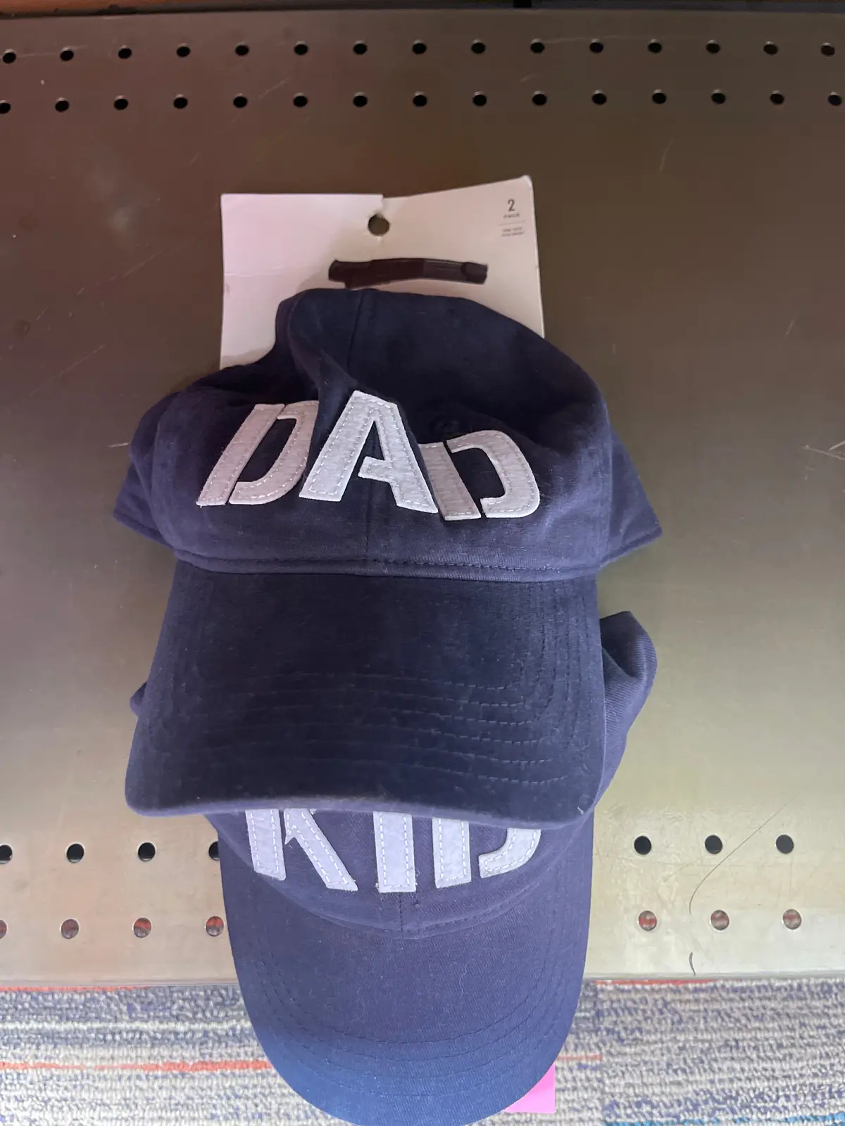 Dad And Me Hat Set - Navy Blue 1