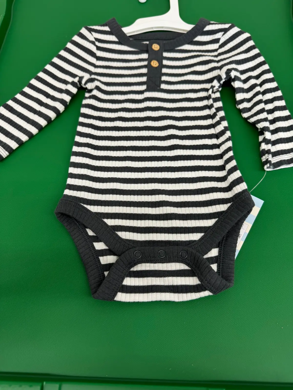 Kids Grey/White Striped 3/6M 1
