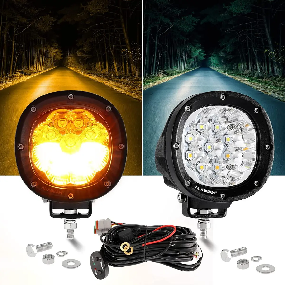 P4 Series | 4 Inch 90W 9000Lm 6 Modes Led Pods Driving Lights 1