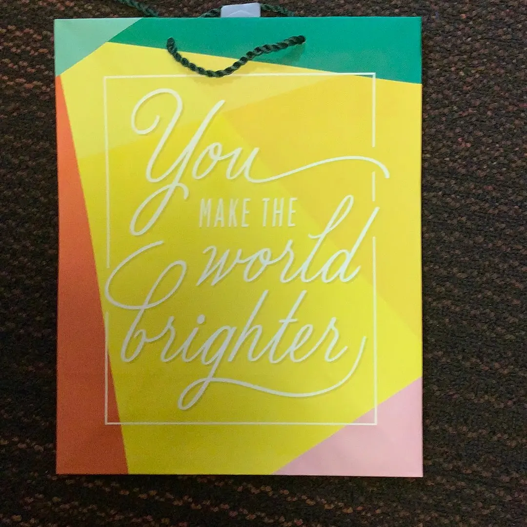 National Brand You Make The World Brighter Gift Bag 1