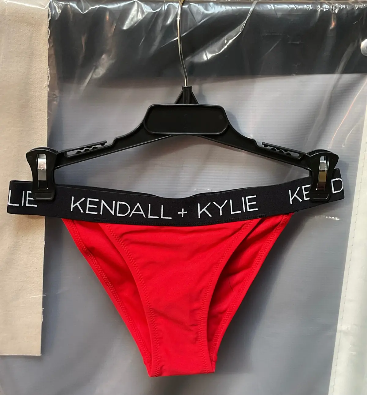 Kendall & Kylie Red Bikini Bottoms - Small 1