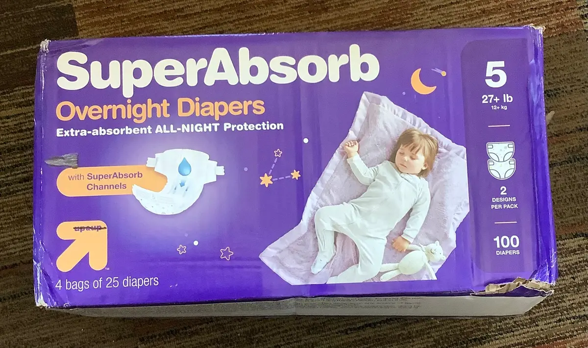 Disposable Overnight Diapers Club Box - Size 5 - 100Ct - 1