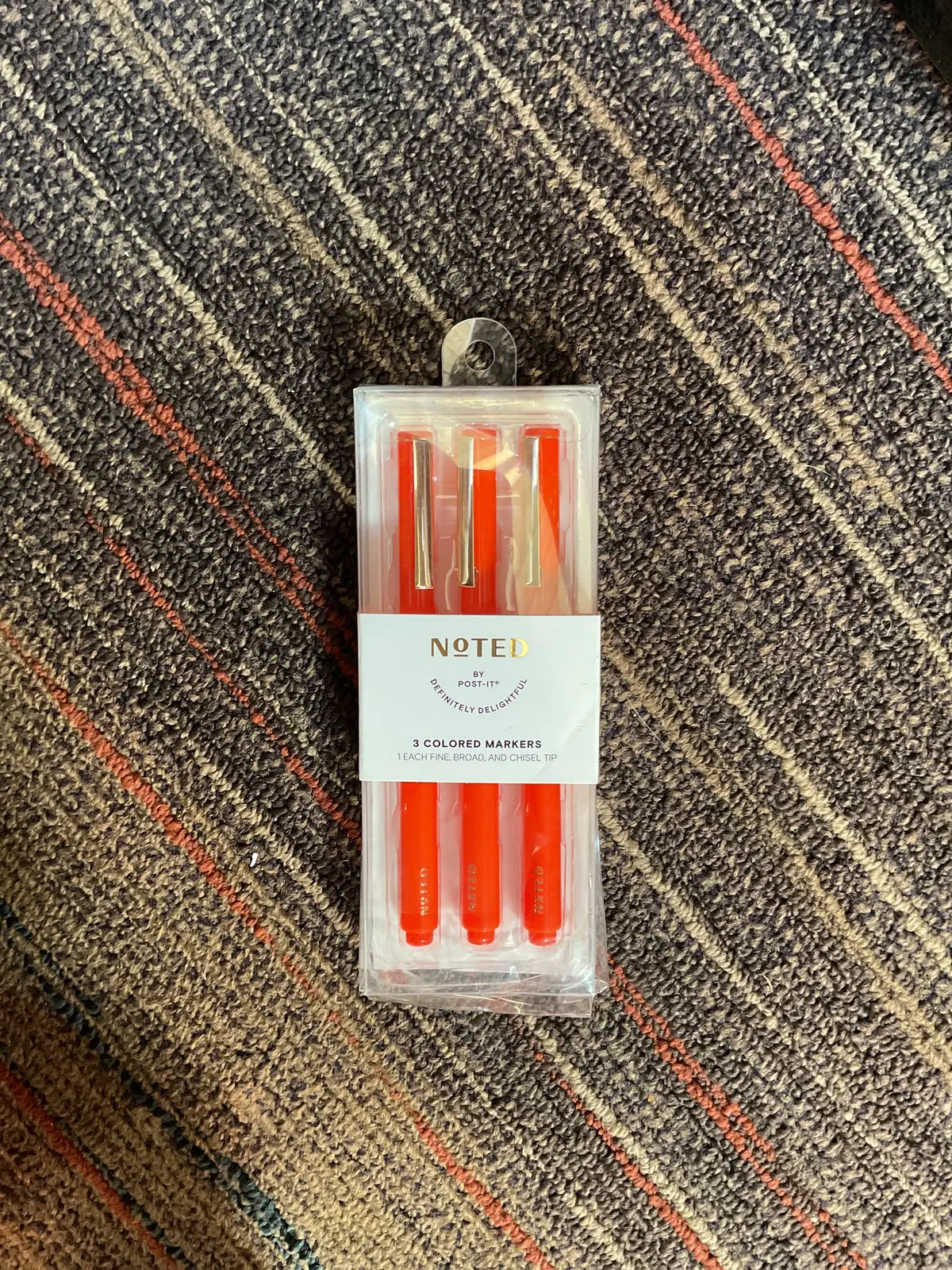Post-It 3Ct Permanent Ink Markers Fine Broad And Chisel
Tip Red 1